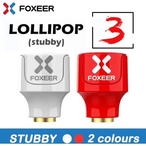 Foxeer Lollipop 3 Stubby Antenna 5.8G 2.5Dbi RHCP/LHCP 22.7mm 4.8g FPV SMA Micro Mushroom Receiver Antenna for FPV Racing drone