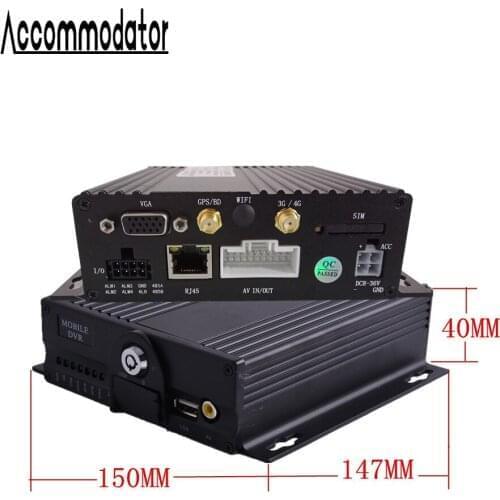 AHD 1080P 4Channel Taxi Trailer Truck Vehicle Car School Bus Dual SD Card GPS 3G 4G Mobile DVR