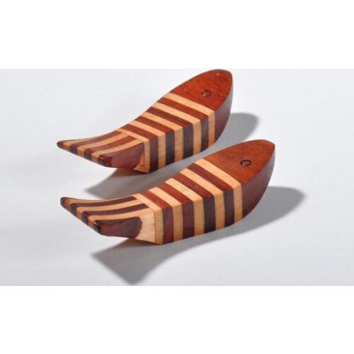 1PC Fish Shape Wooden Chopsticks Holder Spoon Fork Rest Rack Tableware Ornament DIY Home Study Pen Stand Decor