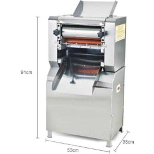 Electric Noodle Maker 220V Commercial Stainless Steel Pressing Machine Pasta Maker Machine Dough Cutter Dumpling Skin