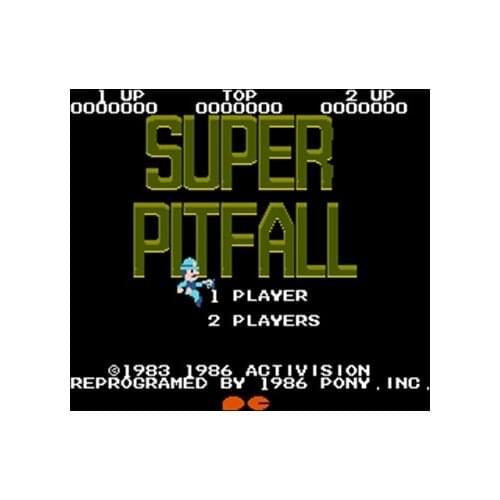 Super Pitfall Region Free 60 Pin 8Bit Game Card For Subor Game Players