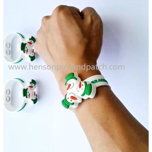 Custom 3D Soft PVC Silicone bracelet