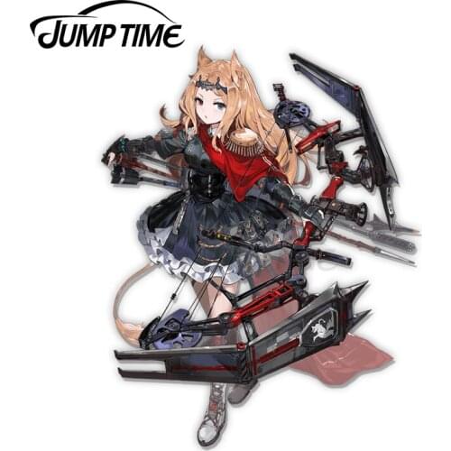 JumpTime 13 x 10.8cm Arknights Archetto Anime Waifu Funny Car Stickers Car Accessories Laptop Fine Waterproof Decal Accessories