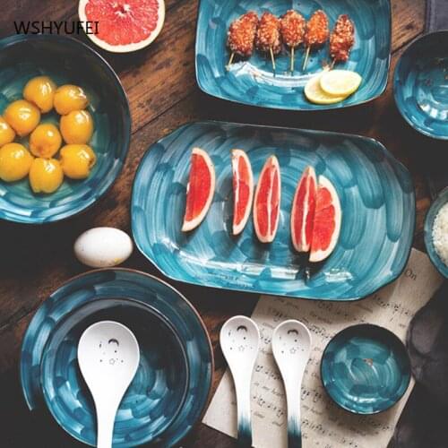 Creativity Ceramic Breakfast Plate steak salad dessert cake sushi Dish Home Decoration Pastry Fruit plate kitchen Tableware