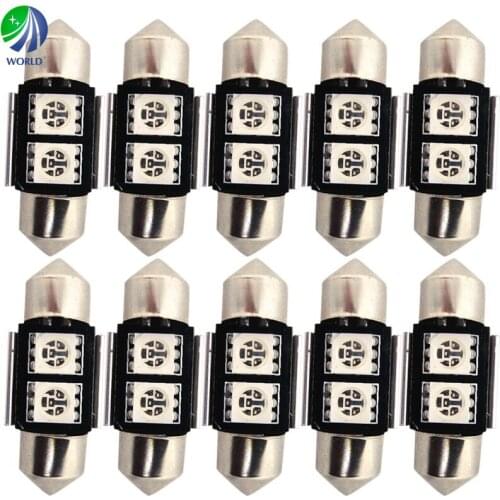 10Pcs Can Bus,Festoon/211/C5W, Interior Lamp,Reading Lamp,License Plate Lamp,(212,6418,7065,DE3022,6418，6411)SV8.5