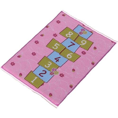 1:12 Scale Dollhouse Rug Hopscotch Games Carpet Floor Covering Area Rug