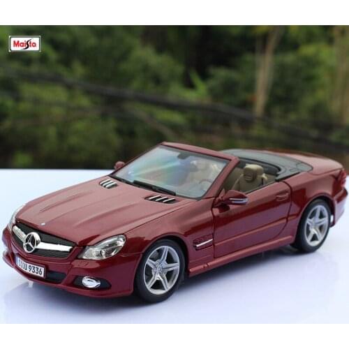 Maisto 1:18 Mercedes SL 550 car alloy car model simulation car decoration collection gift toy Die casting model boy toy