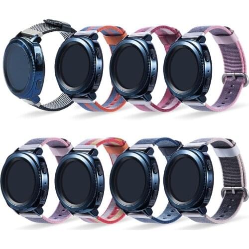 Fashion Creative Watches Nylon weave Band Wrist Strap 20mm For Samsung Galaxy Active for Galaxy watch 42mm/Gear Sport 50pcs DHL
