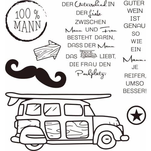 German car Transparent Clear Silicone Stamp/Seal for DIY scrapbooking/photo album Decorative clear stamp A169