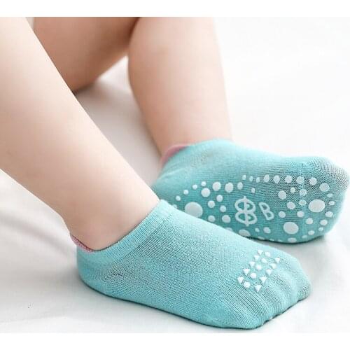 Children Invisible Anti Slip Socks Kids Toddler Girls Boy Summer Cotton Cute Short Non-slip Ankle Socks Baby Accessories Fashion