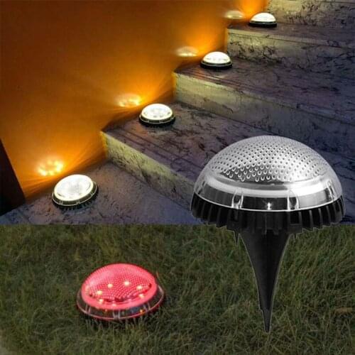 Solar Underground Light 8Led Color Buried Light Outdoor Courtyard Path Garden Lighting Waterproof Lawn Lamp Floor Street Lamp