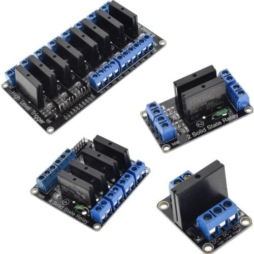 1pcs 1 2 4 Channel 5V DC Relay Module Solid State High Level SSR AVR DSP for Arduino high quality