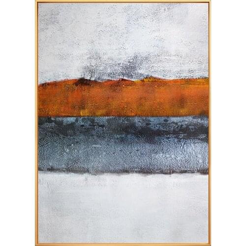 Hand-painted Landscape Oil Painting Abstract Modern Minimalist Fashion Personality Hit The Color Mural Painting The Living Room