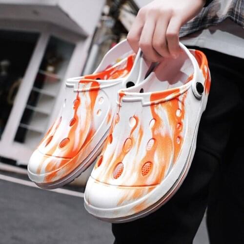 Summer New Camouflage Slip On Clogs Men Lightweight Outdoor Unisex Garden Shoes Casual Beach Sandals Man Flip Flop zuecos hombre