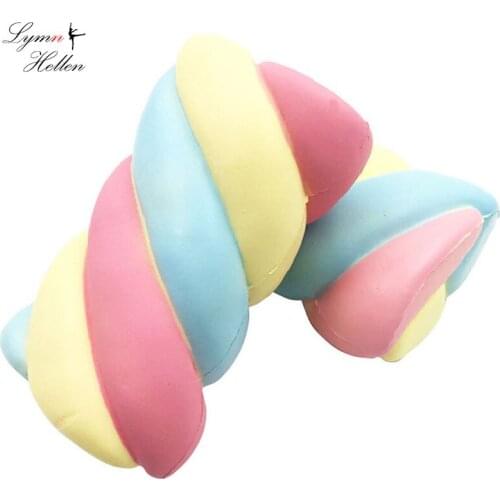 Jumbo Squishys Antistress Slow Rising Scented Rainbow Marshmallow Charms Anti-stress Squishy Stress Reliever Decompression Toy