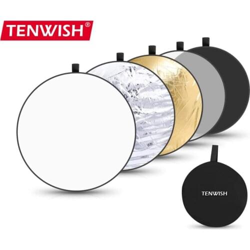 TENWISH 32inches/80cm 5in1 Multi Disc Photography Studio Photo Collapsible Light Reflector portable photo disc w/ carrying bag