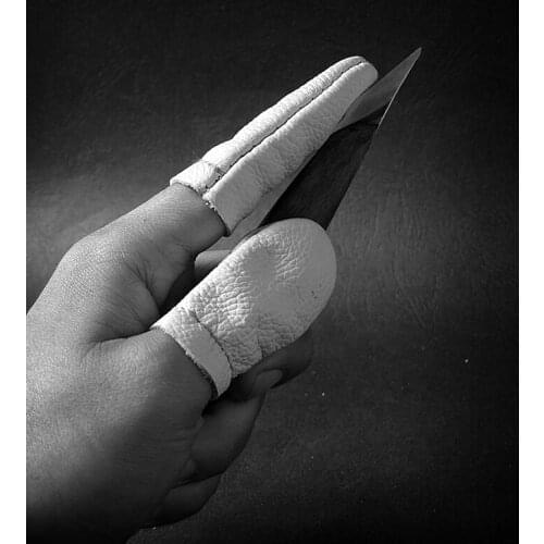 Thickened sheepskin finger covers Carving Needlework anti-cutting finger sheath Polished anti-scalding finger sleeve NO.D0944