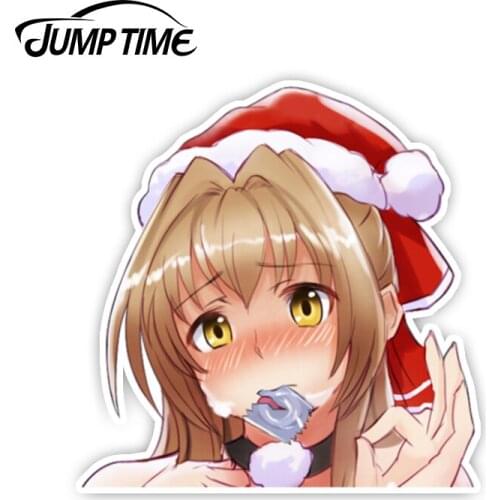 Jump Time 13cm x 9.9cm Amagi Brilliant Park Anime BIG HEAD Car Stickers Waifu Decals Motor Laptop Car Accessories Decorative