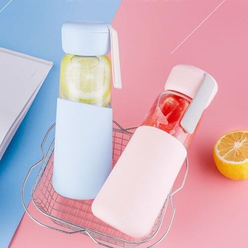 Explosion Sport Water Bottles 400ML Protein Shaker Home Office Outdoor Travel Portable Leakproof Glass BPA Free Drinkware Bottle