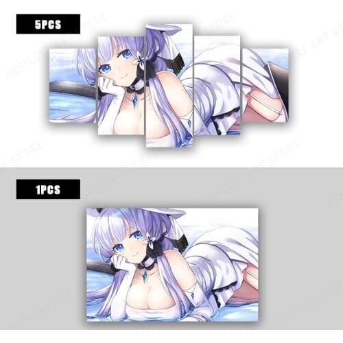 Japanese Manga Wall Art Anime Sexy Girls Posters Drawing Prints Living Room Bedroom Decor Canvas Pictures