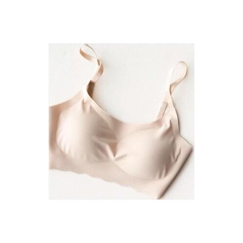 Free Ice Silk Seamless Bras for Women Sexy Lingeires Brasier Mujer Wire-free Backless One-piece Bra