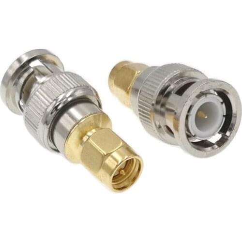 100pcs SMA Male To BNC Male Straight RF Connector Adapter