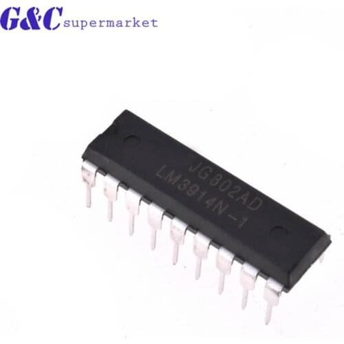 5pcs LM3914N-1 LM3914N LM3914 DIP-18 LED Lighting Drivers Dot/Bar diy electronics