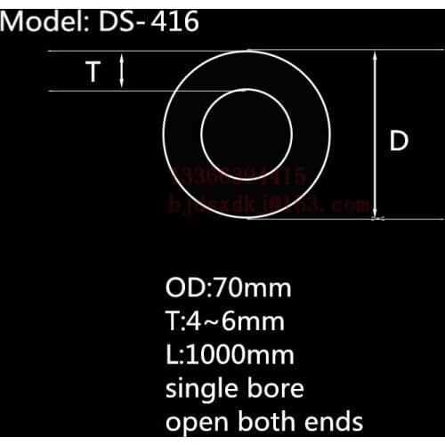 99.5%Al2O3 Heat Resistant Furnace Corundum Tube OD70*ID60*L1000mm/High Temperature Laboratory Tube Furnace Use Alumina Tube