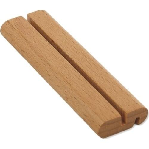 Wood Name Place Card Photo Holders Natural Wooden Menu Number Clip Stand Wedding Party Table Decor Picture Clip Stand