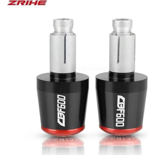 For HONDA CBF600 CBF 600 N/NA/S/SA 2004-2012 2013 Motorcycle 7/8" 22MM Handlebar Hand Grips Handle Bar End Cap With CBF600 LOGO