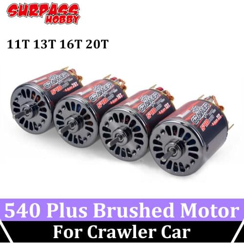 SURPASS HOBBY 540 PLUS Brushed Motor 13T 16T 20T Waterproof Brush Motor for 1/10 RC Car Tamiya Kyosho TRAXXAS TRX4 WLtoys HSP