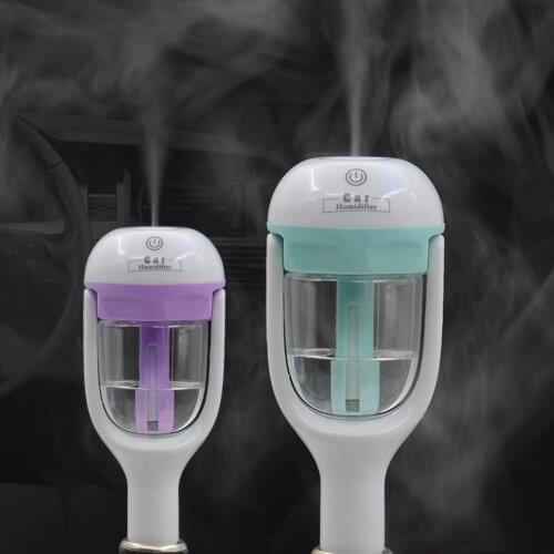Hot Sale Mini Portable Car Humidifier DC 12V Air Purifier Auto Mist Maker Aroma Sprayer Fogger Steam Essential Oil Diffuser