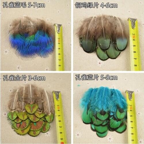 Arts Crafts DIY Apparel Pheasan Natural Peacock Feathers Sewing Feather 50pc/lot