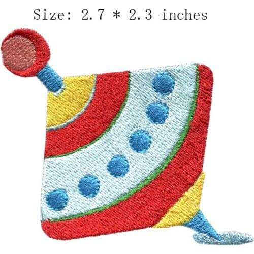 Kite 2.7"wide embroidery patch for craft gift/objet feutrine/ribbon-embroidery