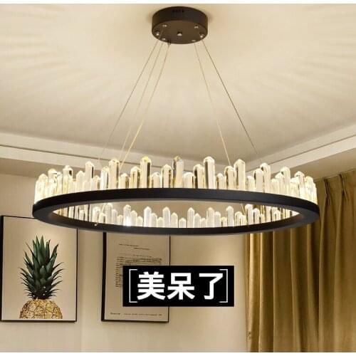 Modern Crystal Chandeliers Hanging LED Chandelier For Living Room Kitchen Chandeliers Bedroom Nordic Dining room Light