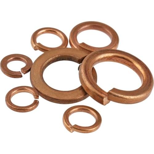 GB93 M3 M4 M5 M6 M8 M10 M12 Bronze Copper Shells Pad Spring Lock Washer Copper Spring Washer