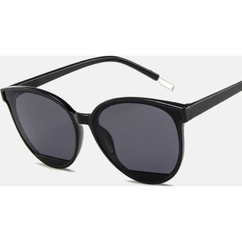 Fashion Round Frame Sunglasses cat eye sunglasses Mirror Female Vintage Plastic Ocean Sun Glasses Dubery sunglasses