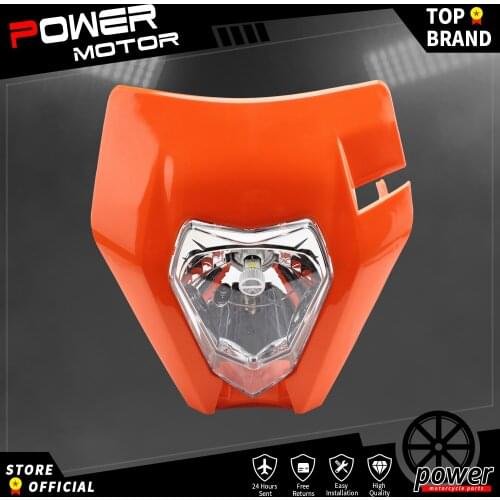 Motorcycle LED Head Light Headlight Headlamp Lamp For EXC XCF SX SXF XC XCF SMR CR YZF DRZ Supermoto 125 150 250 350 450 530