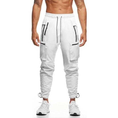 2021Mens Fitness Sweatpants Sportswear Elastic Trousers Men Jogger Mens Gyms Track Pants Casual Tracksuit Joggers Pants Men