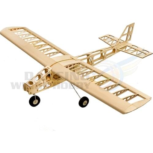 Upgrade RC BalsaWood Airplane Laser Cut Woodiness Building Aeromodelling Wingspan 1300mm Cloud Dancer Trainer Training Plane T25