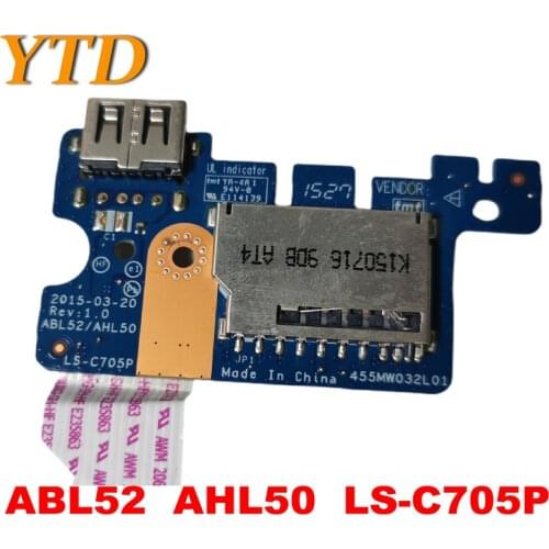 Original for HP 15-AC 15-AF 250 G4 SD Card Reader Port Daughter USB board ABL52 AHL50 LS-C705P tested good free shipping