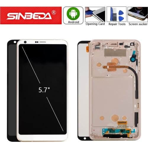 5.7" Original LCD For LG G6 LCD H870 H873 VS998 Display Touch Screen 100% Tested Digitizer Assembly With Frame Replacement