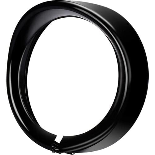 Headlight Trim Ring 7Inch Black Visor Type Motorcycle Trim Ring for Softail Street Glide Road King Electra Glide