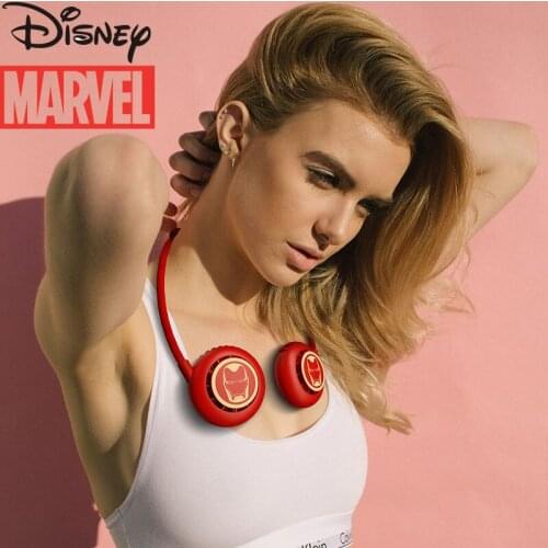 Disney Fan Genuine Marvel USB Charging Silent Gale Lazy Fa Marvel Exports German Leafless Hanging Neck n