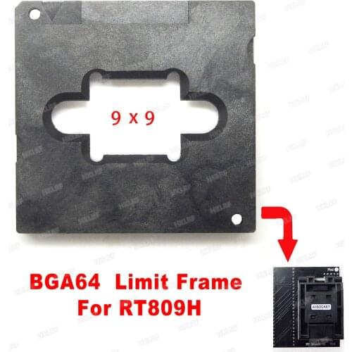 BGA64 Adapter Limit Frame 9*9 RT-BGA64-01 EMMC Adapter For BGA64 Adapter with RT809H Programmer