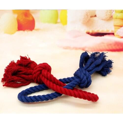 Clearance Sale Pet Dog Toy Double Knot Cotton Rope Braided Bone Shape Puppy Teeth Cleaning Chew Toy for Dog Training