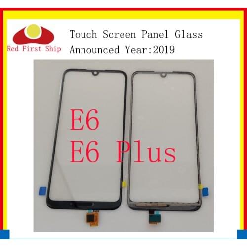 10Pcs/lot Touch Screen For Motorola Moto E6 Plus Touch Panel Digitizer Sensor Front LCD Glass Lens