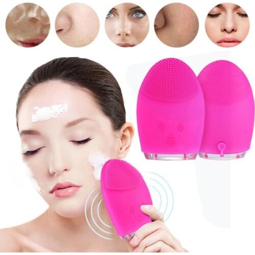Silicone Face Brush Electric Facial Cleanser Electric Facial Cleanser Deep Skin Cleansing Brush Skin Care limpiador facial