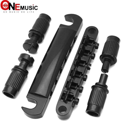 LP Guitar Tune-o-matic Electric Guitar Bridge Tailpiece fits Black
