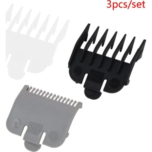 New 3Pcs/Set Universal Hair Clipper Limit Comb Guide Attachment Barber Replacement 1.5mm/3mm/4.5mm Styling Accessories Wholesale
